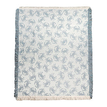 Blue Crab Rayon Throw