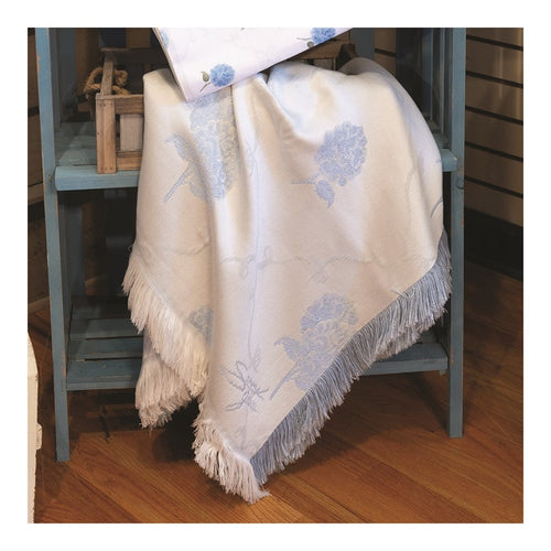 Etre Fleur Blue Rayon Throw