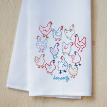 Hen Party Outline Tea Towel