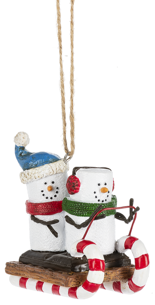S'mores on Toboggan Ornament