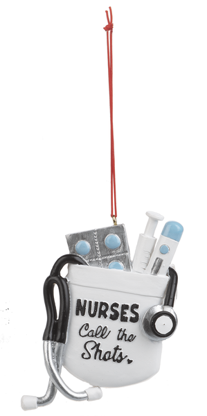 Nurses Call The Shots Ornament