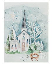 Watercolor Church Art Block