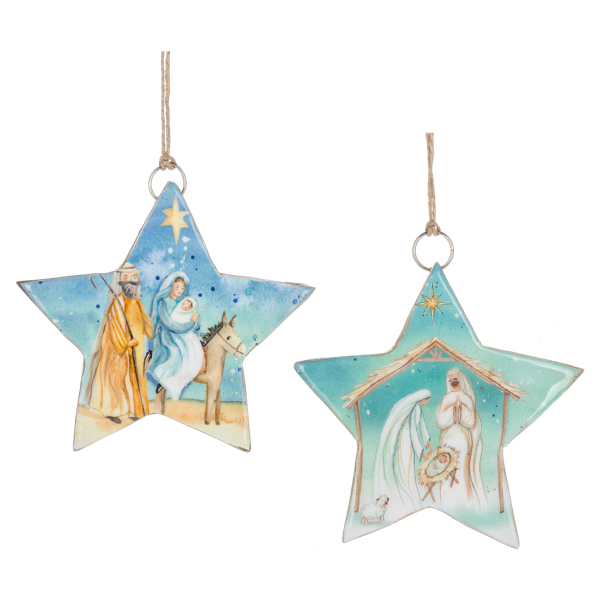 Watercolor Holy Family Ornament