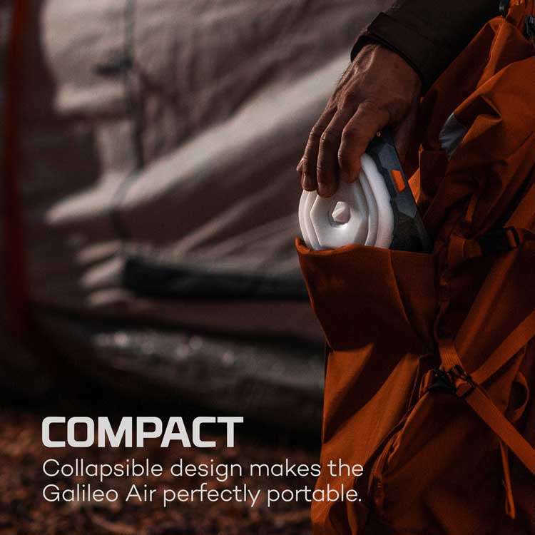 Galileo Air 500 Lantern - 500 Lumen Collapsible Alkaline Battery-Operated Lantern