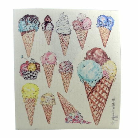 Swedish Dish Cloth Ice Cream Cones Cotton Absorbant Pippa Collection Pw02