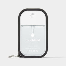 Touchland Hand Sanitizer Mist Case 1FL. OZ., Protective and Stylish Hand Sanitizer Spray Accessory, Silicone Case with Keyring, Jet Black