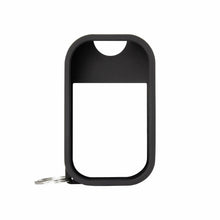 Touchland Hand Sanitizer Mist Case 1FL. OZ., Protective and Stylish Hand Sanitizer Spray Accessory, Silicone Case with Keyring, Jet Black