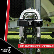 BulletProof Hitches - Extreme Duty Trailer Coupler Lock - Universal Trailer Lock with 1" Solid Steel Bar - Fits 1-7/8", 2" and 2-5/16" Couplers - Heat-Treated & Pick-Resistant