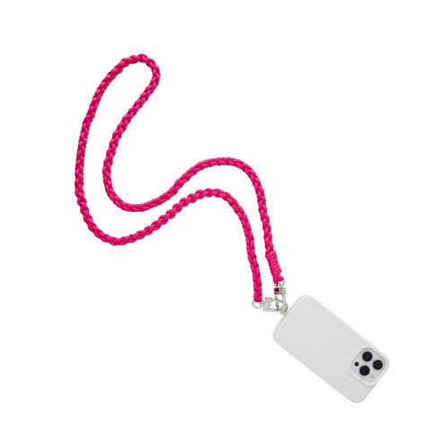 Phone Crossbody Strap - Tickled Pink Braided