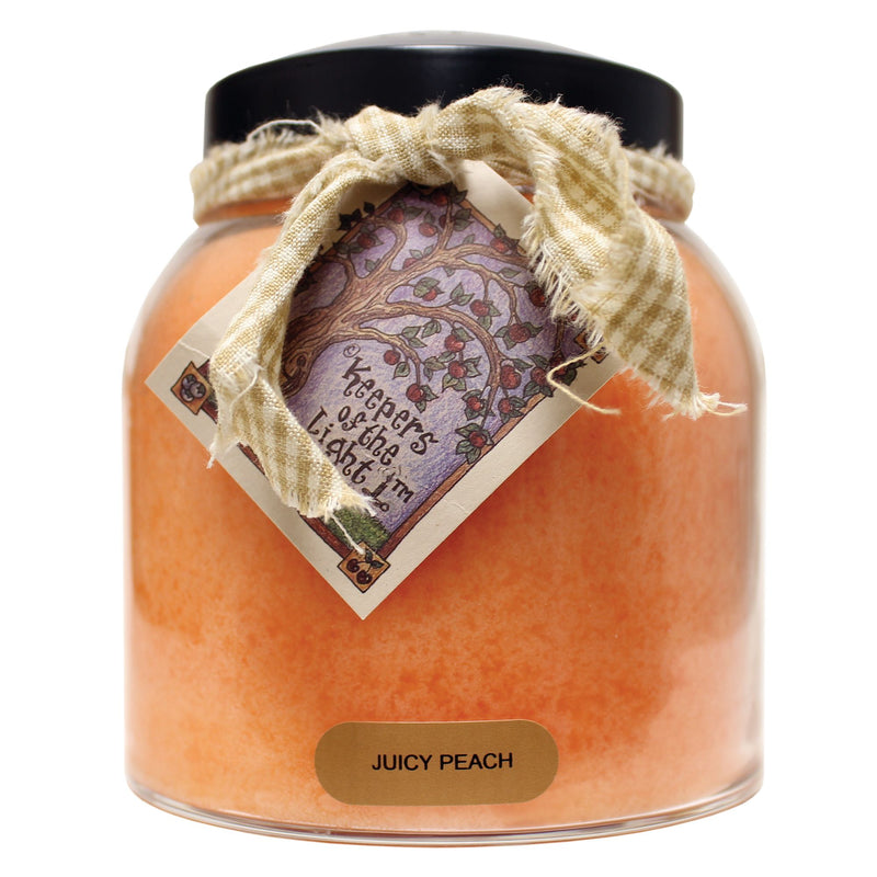 Juicy Peach Scented Candle - 34 oz, Double Wick, Papa Jar