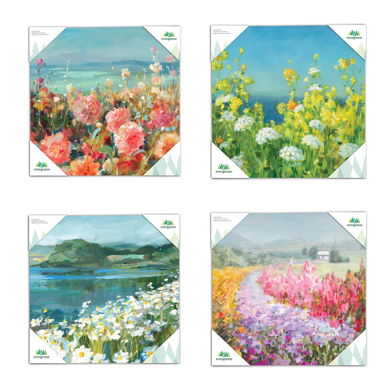 Scenic Florals Mini Canvas Wall Décor, 8" L x 8" H