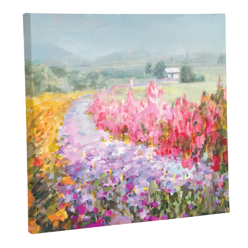 Scenic Florals Mini Canvas Wall Décor, 8" L x 8" H