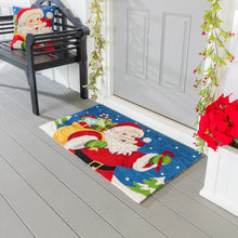 Indoor/Outdoor Hooked Rug Santa Polypropylene, 24"x42"