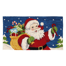 Indoor/Outdoor Hooked Rug Santa Polypropylene, 24"x42"
