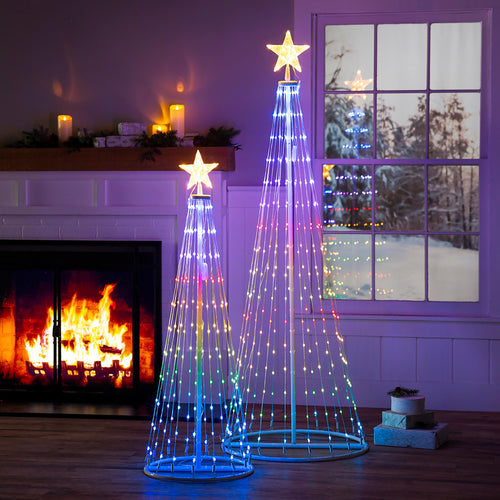 Indoor/Outdoor Cone tree with RGB Lights 75