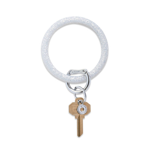 Silicone Big O® Key Ring - Quicksilver Confetti