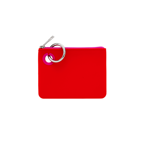 Mini Pouch - Red/Orchid Silicone