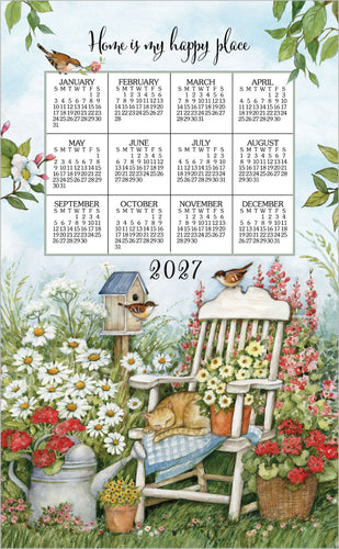 Dishcloth Calendar 2027 Cat On Chair
