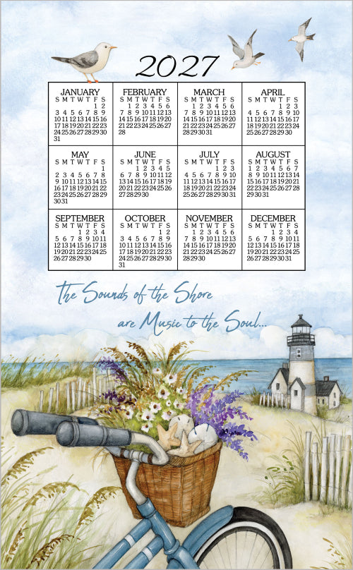 Dishcloth Calendar 2027 Seashore