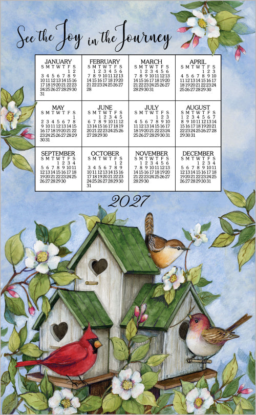 Dishcloth Calendar 2027 Birdhouses