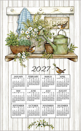 Dishcloth Calendar 2027 Fresh Herbs
