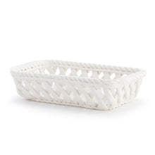 Gather 'Round Holiday Ceramic Bread Basket With Red Tea Towel