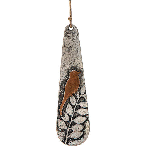 Two Tone Songbird In A Tree Earring