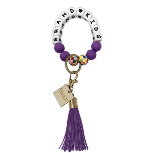 SC Silicone Beaded Bracelet Key Chain-Grandkids