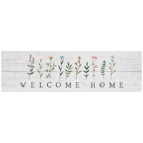Welcome Home Floral Wall Decor