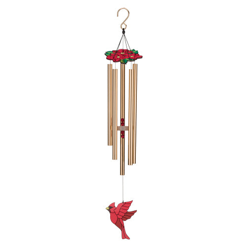 Floral Bird Chime 32 - Cardinal
