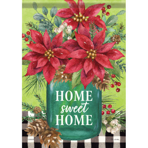 Poinsettia Vase Garden Durasoft Flag