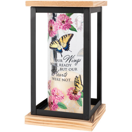 Wings Were Ready Framed Cylinder Lantern