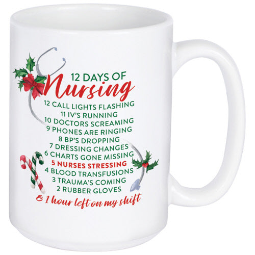 12 Days Of Nursing Boxed Mug