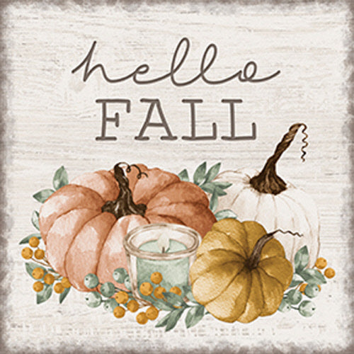 Hello Fall Square House Coaster