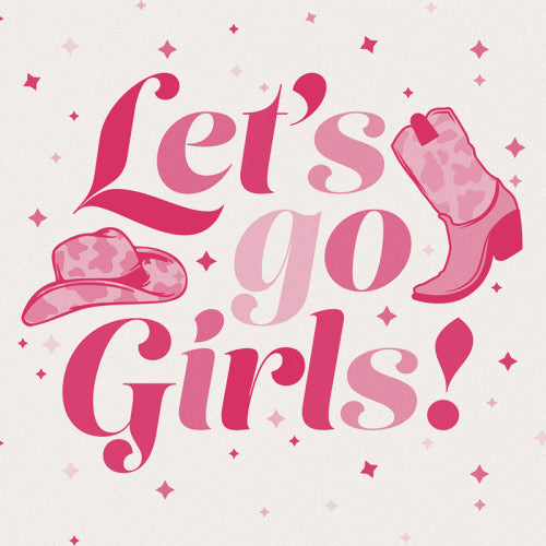 Let's Go Girls Square House Coaster