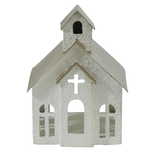 Metal Church Tea Light Holder