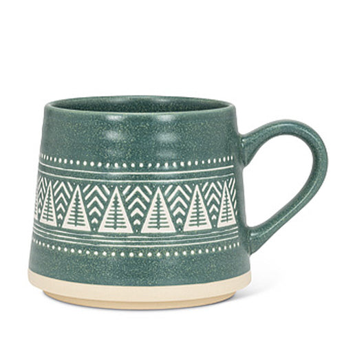 Wide Base Mug w/Trees-3