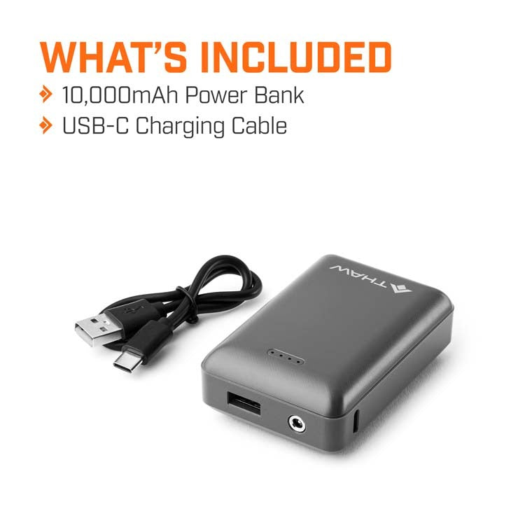 Cinder 10K Rechargeable Heated Hand Warmer Pouch With 10K Power Bank