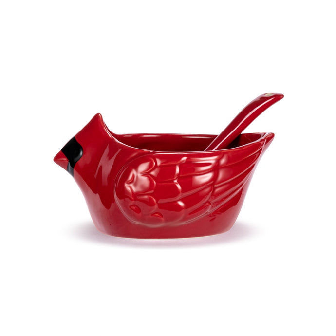 Cardinal Ceramic Bowl with Spoon - 15oz