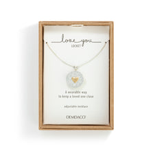 Love you Locket Necklace - Silver