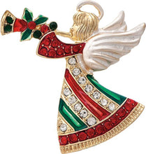 Gold Herald Angel Holiday Pin