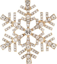 Gold Sparkle Snowflake Pin