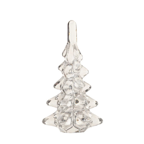 Glass Christmas Tree, Clear 3-1/2