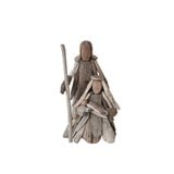 Handmade Driftwood Holy Family, Natural (Each One Will Vary)