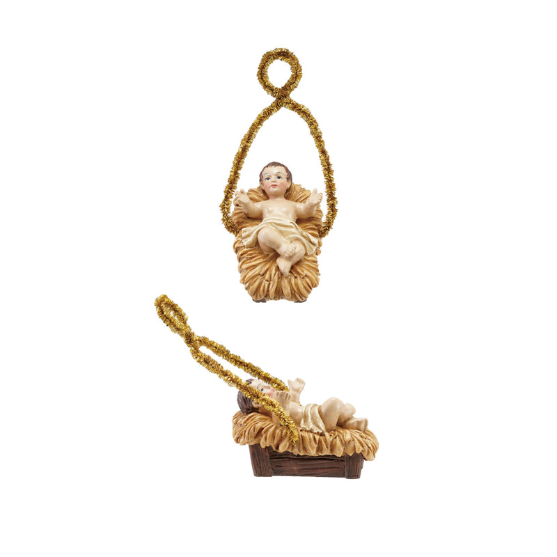 Resin Vintage Reproduction Baby Jesus Ornament