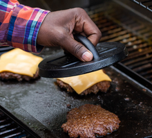 Lodge 6.25 Inch Seasoned Cast Iron Burger Press