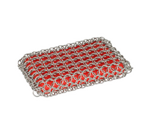 Red Chainmail Scrubbing Pad