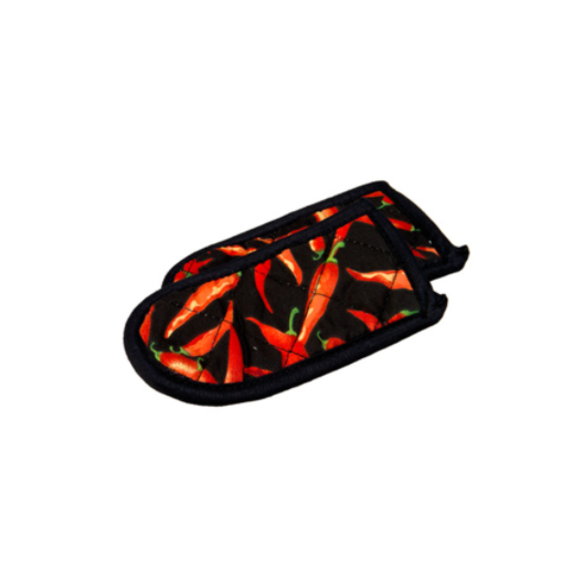 Set of 2 Chili Pepper Fabric Hot Handle Holders